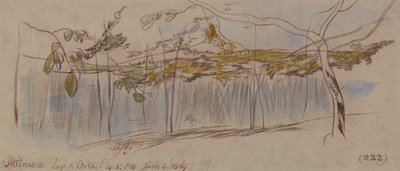 Pettenasco, Lake Orta by Edward Lear